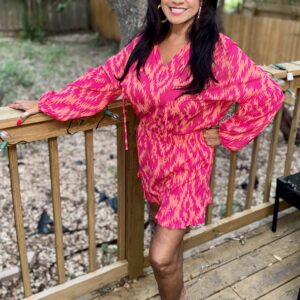 Aztec Print Top and Ruffled Shorts Set