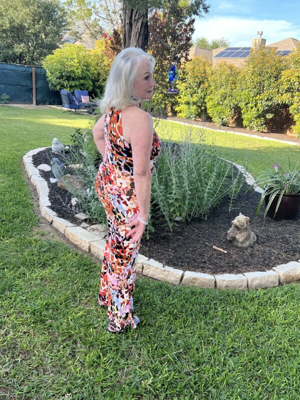 Multicolor Leopard Print Halter Tank Top and Pants Set - Image 2