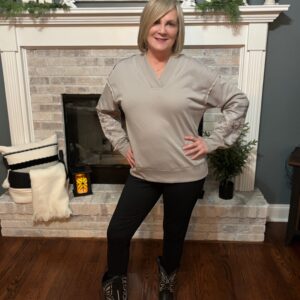 Aztec Western V Neck Sweatshirt