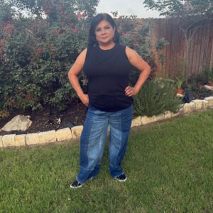 Drawstring Raw Him Wide Leg Denim Pants