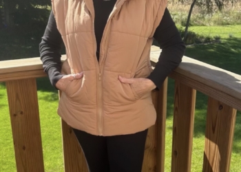 Khaki Loose Fit Vest